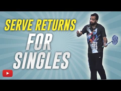 How to Return Various Serves for Badminton Singles - Abhishek Ahlawat