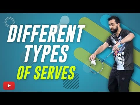 Become a Better Badminton Player - Different Types of Serves - Abhishek Ahlawat